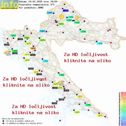 Trenutno vreme Hrvaška