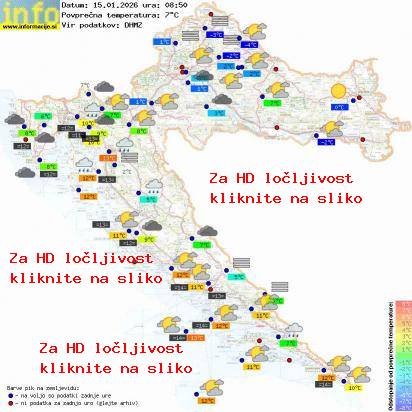 Trenutno vreme Hrvaška