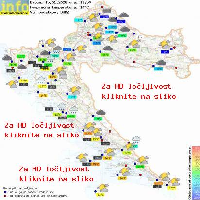 Trenutno vreme Hrvaška