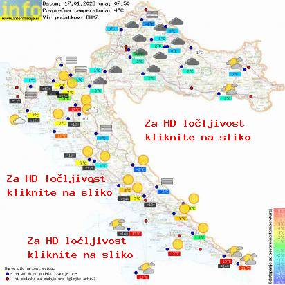 Trenutno vreme Hrvaška