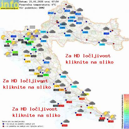 Trenutno vreme Hrvaška