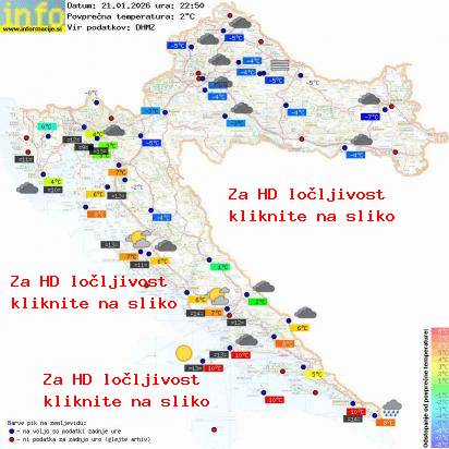 Trenutno vreme Hrvaška