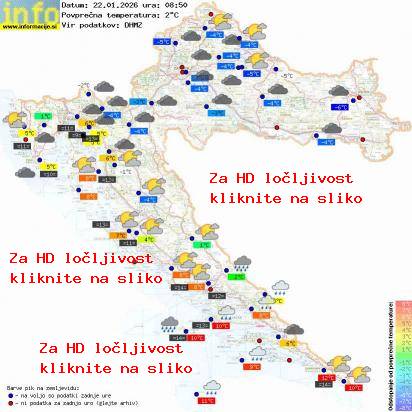 Trenutno vreme Hrvaška