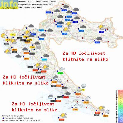 Trenutno vreme Hrvaška