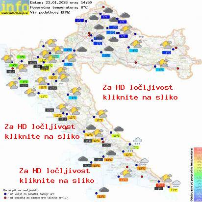 Trenutno vreme Hrvaška