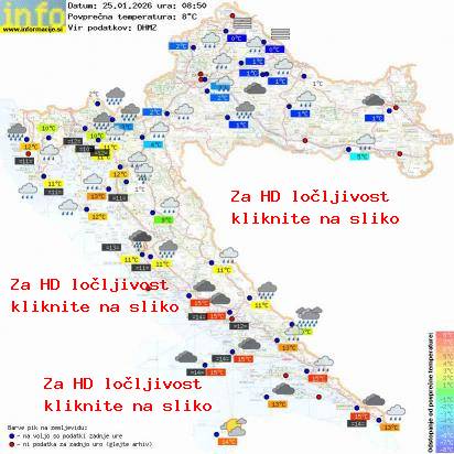 Trenutno vreme Hrvaška