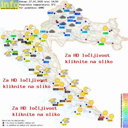 Trenutno vreme Hrvaška