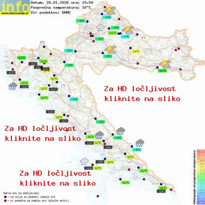 Trenutno vreme Hrvaška