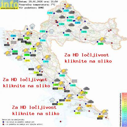 Trenutno vreme Hrvaška