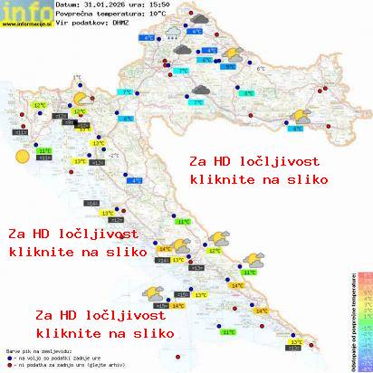 Trenutno vreme Hrvaška