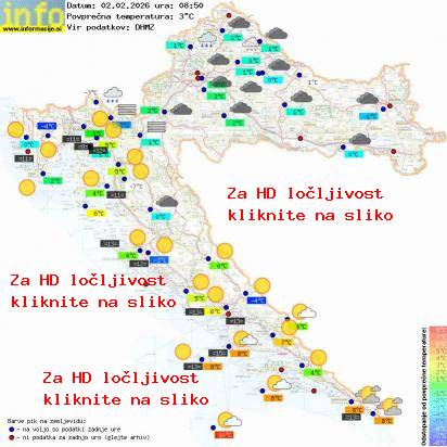 Trenutno vreme Hrvaška