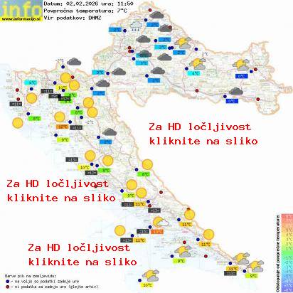 Trenutno vreme Hrvaška