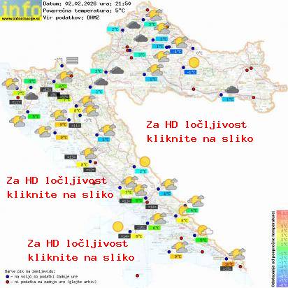 Trenutno vreme Hrvaška