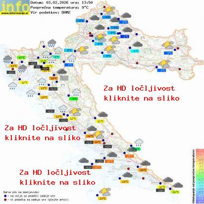 Trenutno vreme Hrvaška