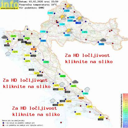 Trenutno vreme Hrvaška