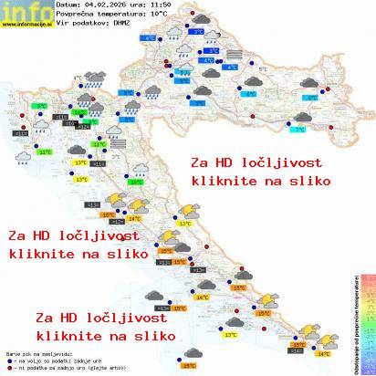 Trenutno vreme Hrvaška