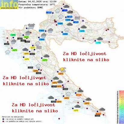 Trenutno vreme Hrvaška