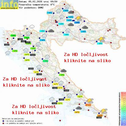 Trenutno vreme Hrvaška