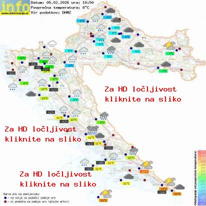Trenutno vreme Hrvaška
