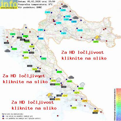 Trenutno vreme Hrvaška