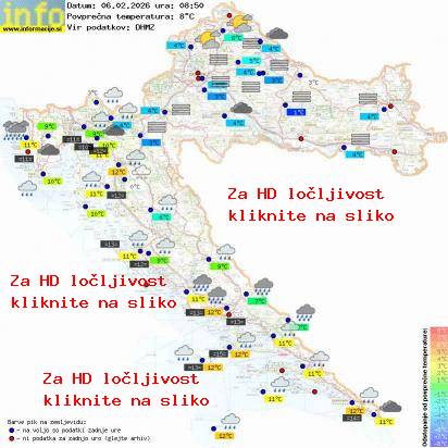 Trenutno vreme Hrvaška