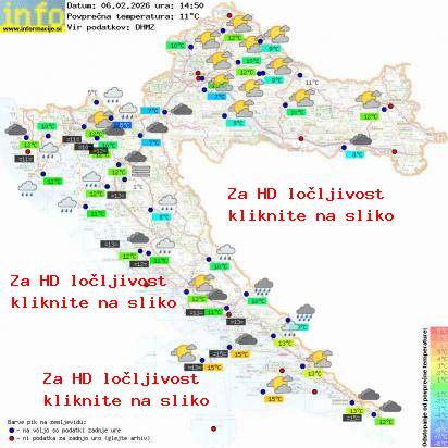 Trenutno vreme Hrvaška