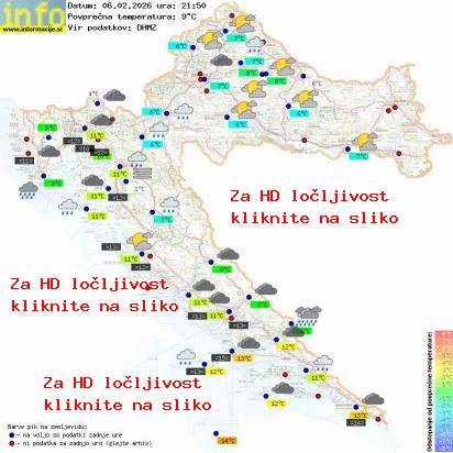 Trenutno vreme Hrvaška