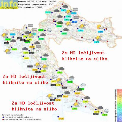 Trenutno vreme Hrvaška