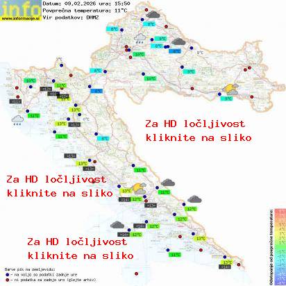 Trenutno vreme Hrvaška