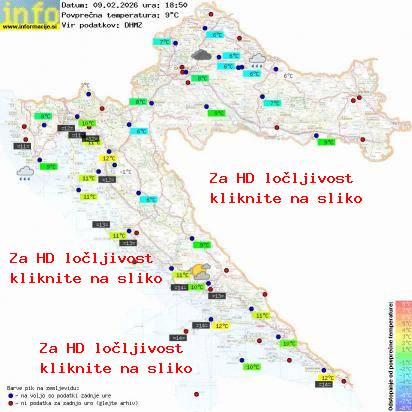 Trenutno vreme Hrvaška