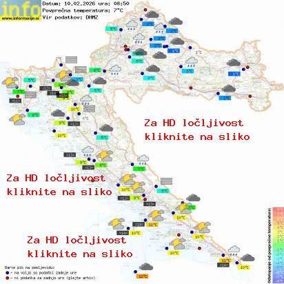 Trenutno vreme Hrvaška