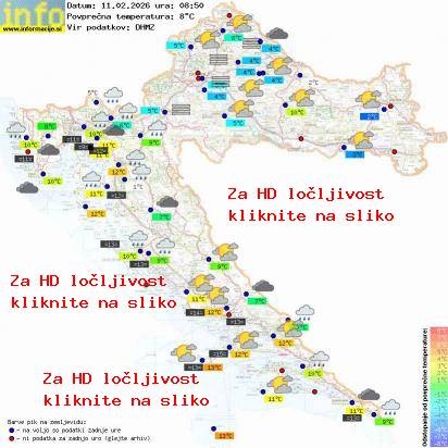 Trenutno vreme Hrvaška