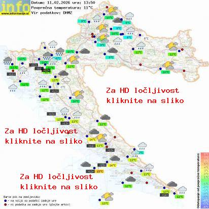 Trenutno vreme Hrvaška