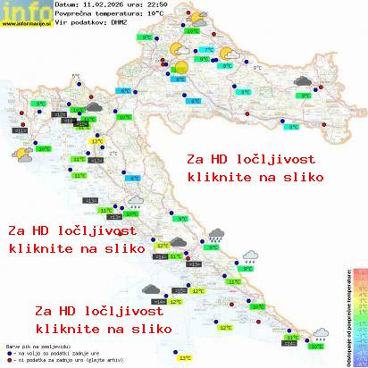 Trenutno vreme Hrvaška
