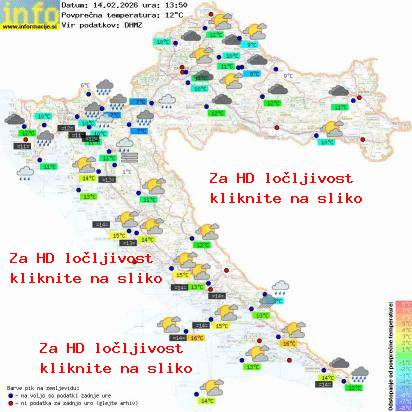 Trenutno vreme Hrvaška
