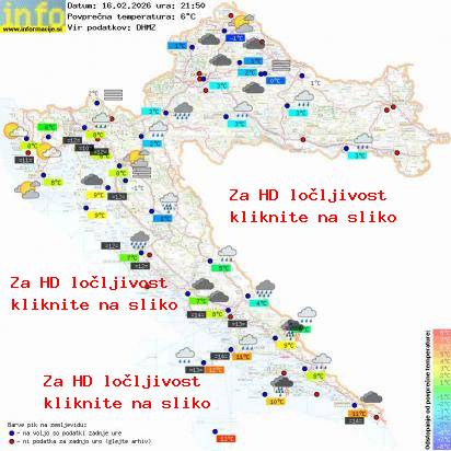 Trenutno vreme Hrvaška