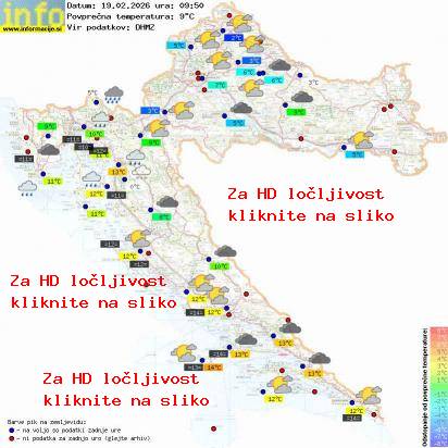 Trenutno vreme Hrvaška