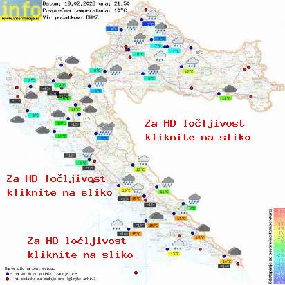 Trenutno vreme Hrvaška