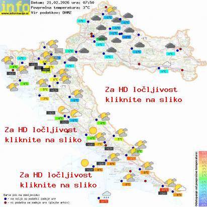 Trenutno vreme Hrvaška