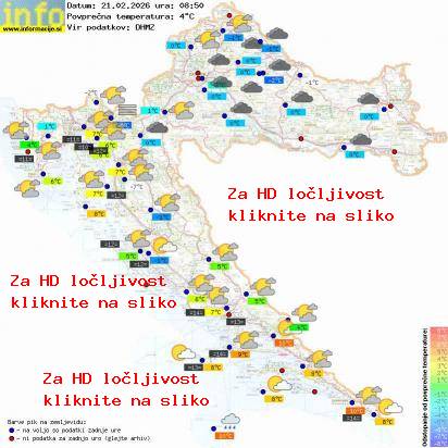 Trenutno vreme Hrvaška