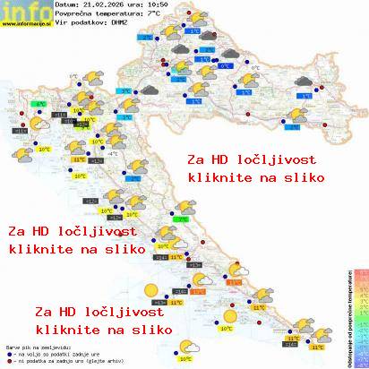 Trenutno vreme Hrvaška