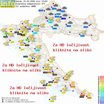Trenutno vreme Hrvaška