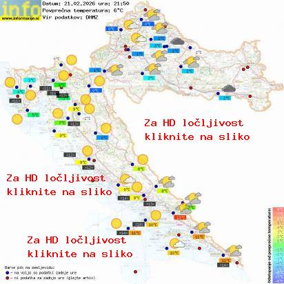 Trenutno vreme Hrvaška