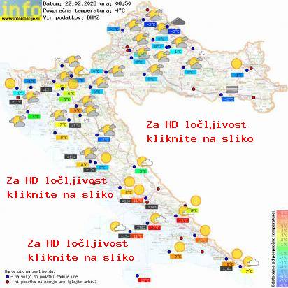 Trenutno vreme Hrvaška
