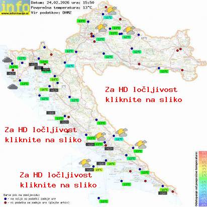 Trenutno vreme Hrvaška