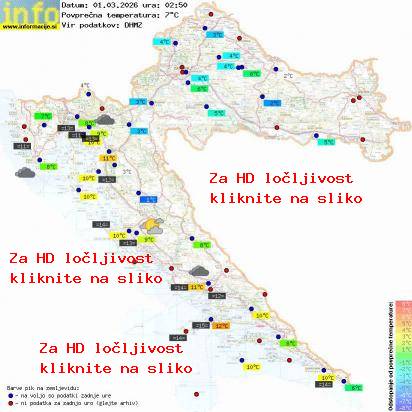 Trenutno vreme Hrvaška