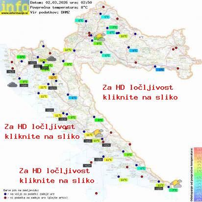 Trenutno vreme Hrvaška