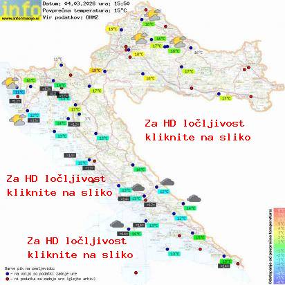 Trenutno vreme Hrvaška