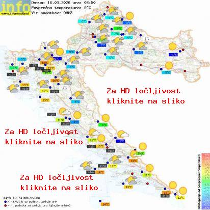 Trenutno vreme Hrvaška