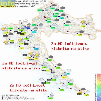 Trenutno vreme Hrvaška